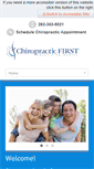 Mobile Screenshot of chiropracticfirstmukwonago.com