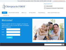 Tablet Screenshot of chiropracticfirstmukwonago.com